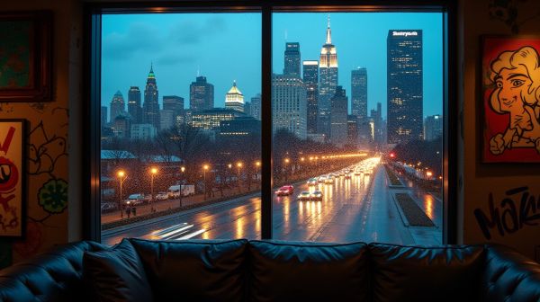 Skyline ville : embellissez votre intérieur avec l'art urbain